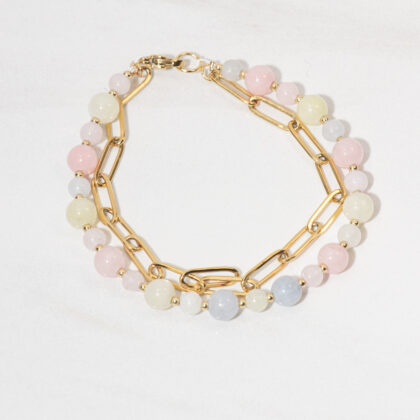 Bracelet Amour - Morganite