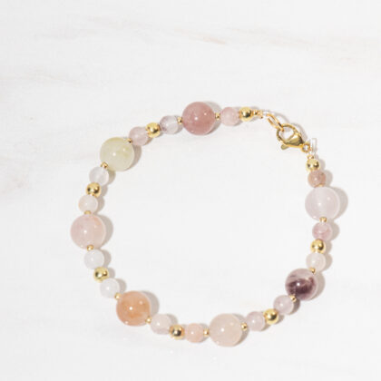 Bracelet Douceur - Quartz fraise