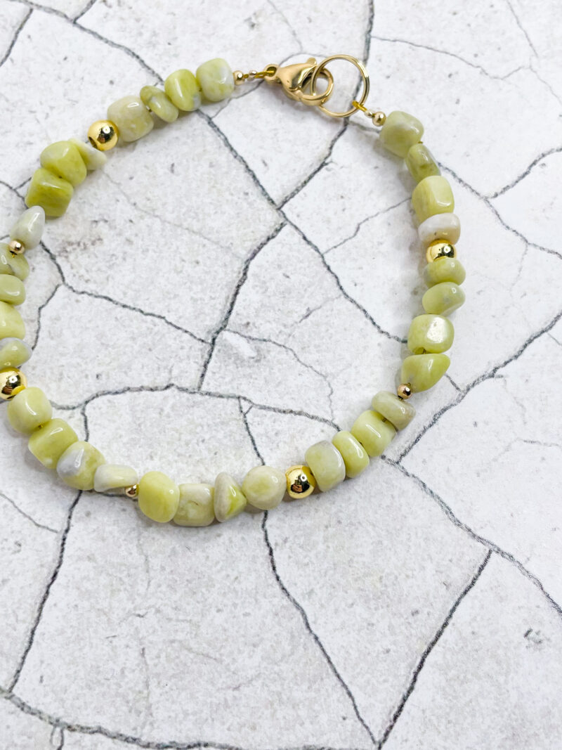 Bracelet Paix - Jade citron – Image 3