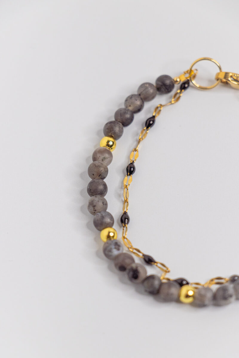 Bracelet Intuition - Larvikite