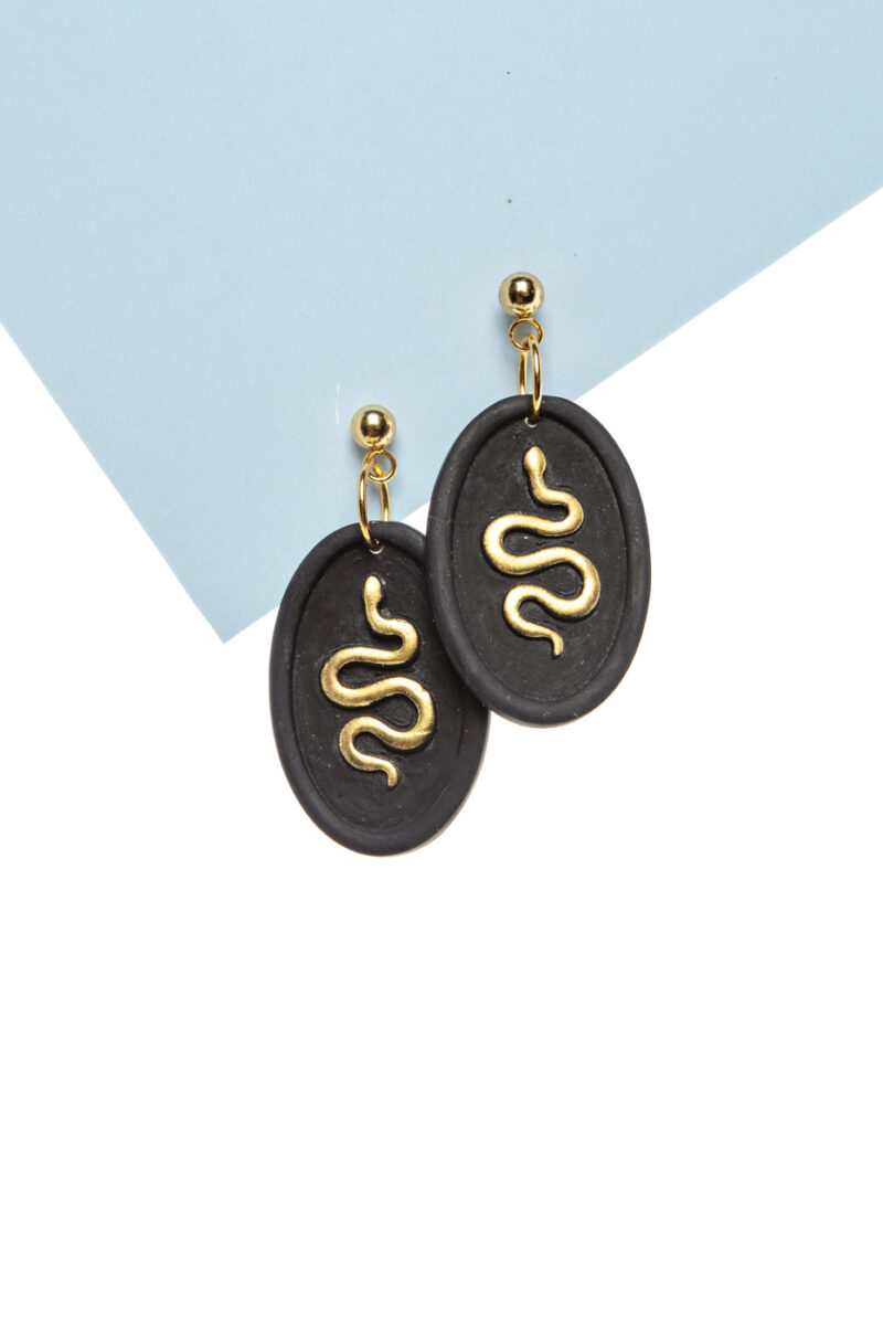 Boucles Serpent doré