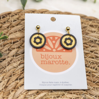 Boucles Fleur dorée