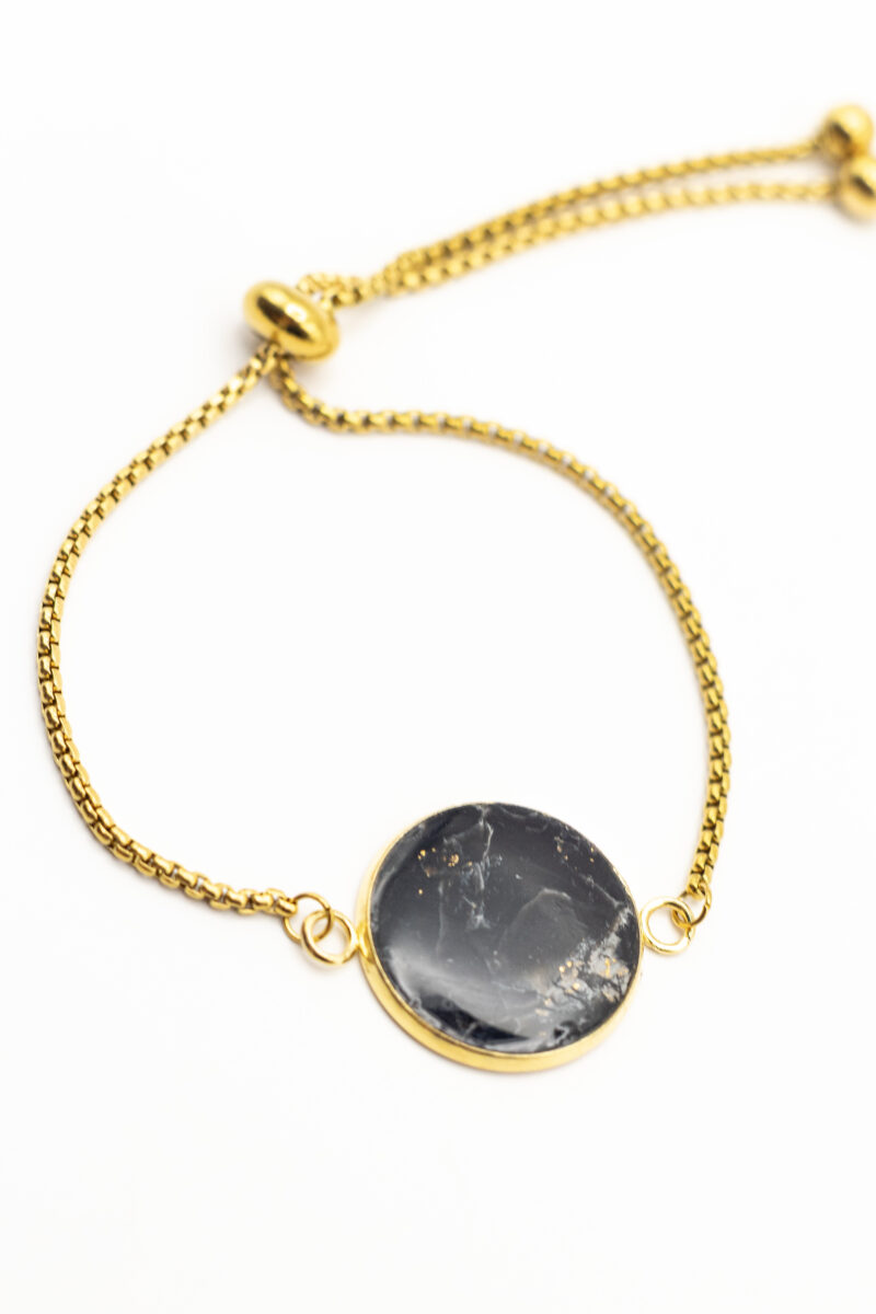 Bracelets Faux Marbre Noir – Image 2