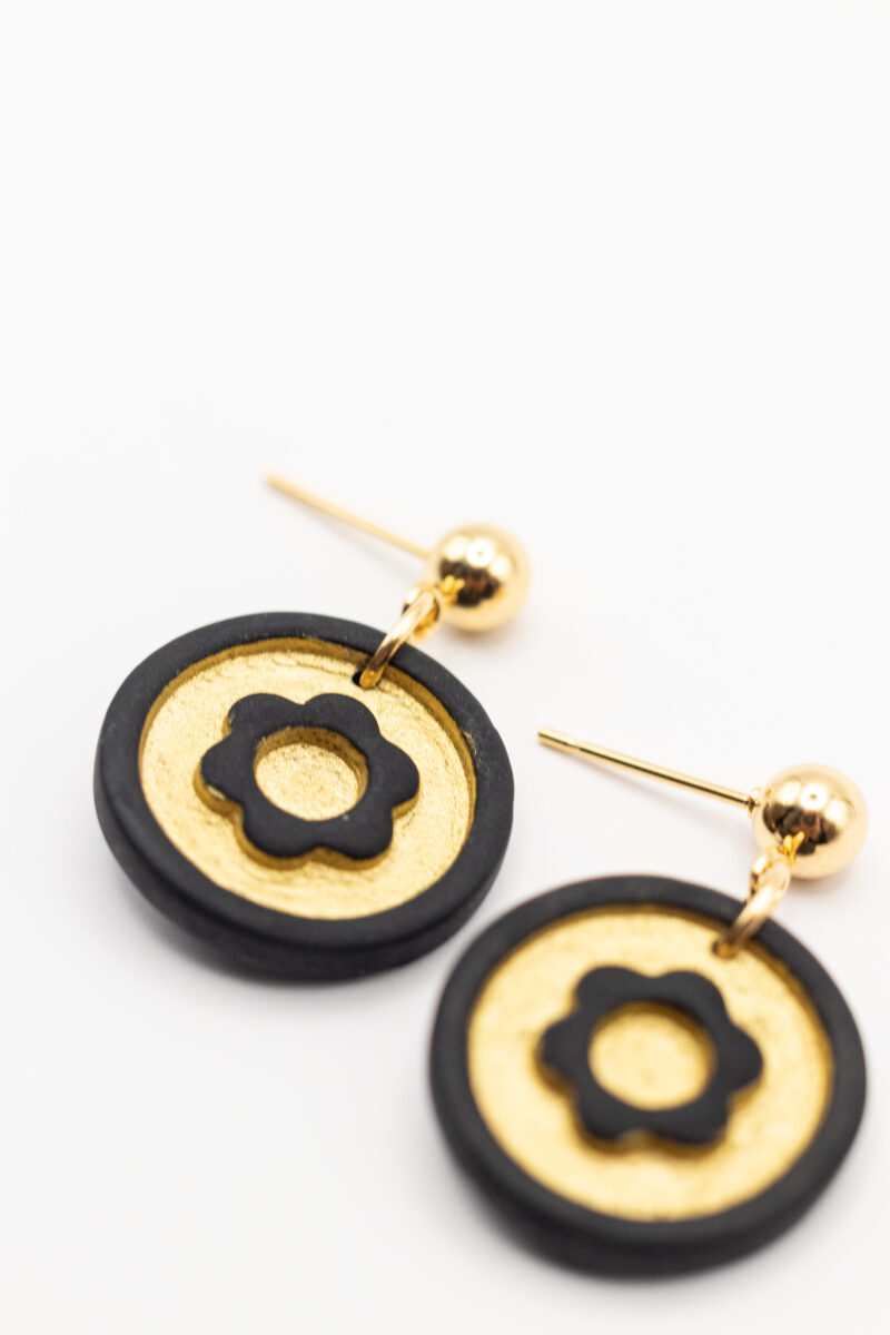 Boucles Fleur dorée – Image 2
