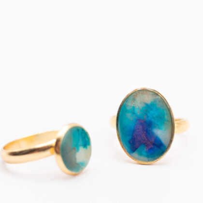 Bagues Faux Chrysocolle