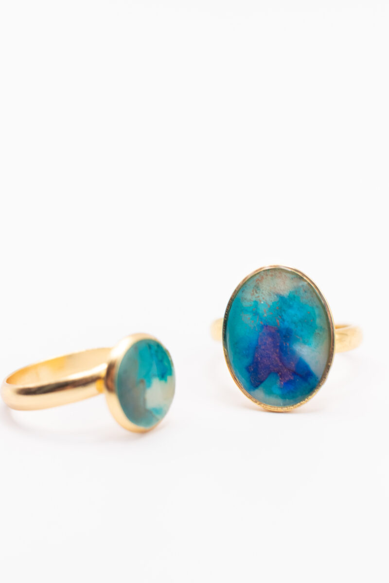 Bagues Faux Chrysocolle
