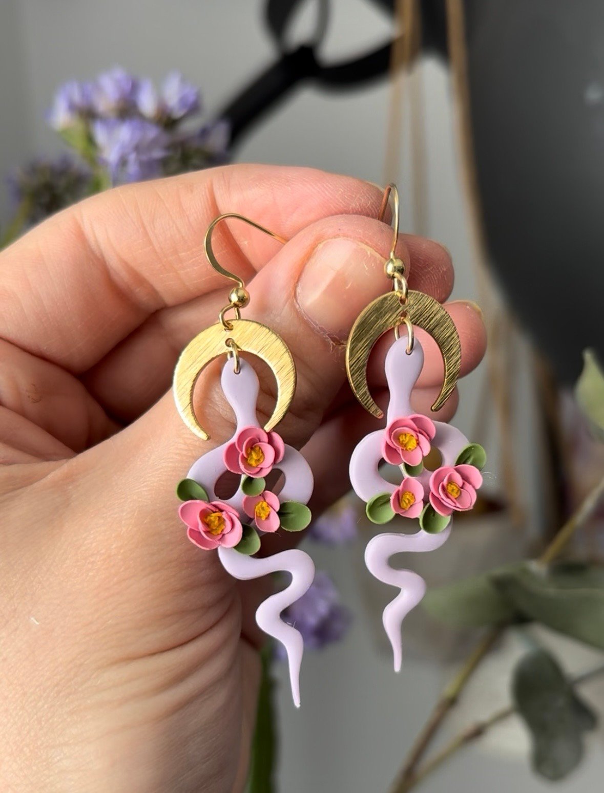 Boucles Serpents fleuris – Image 2