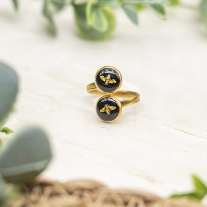 Bague double Petite abeille
