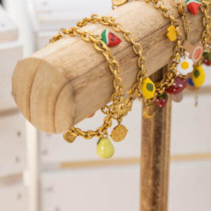 Bracelet charms fruits personnalisable