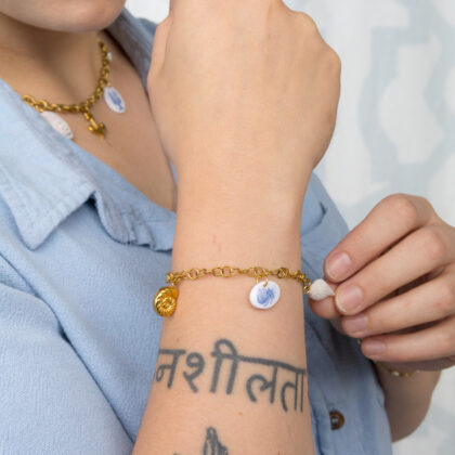 Bracelet charms océan personnalisable